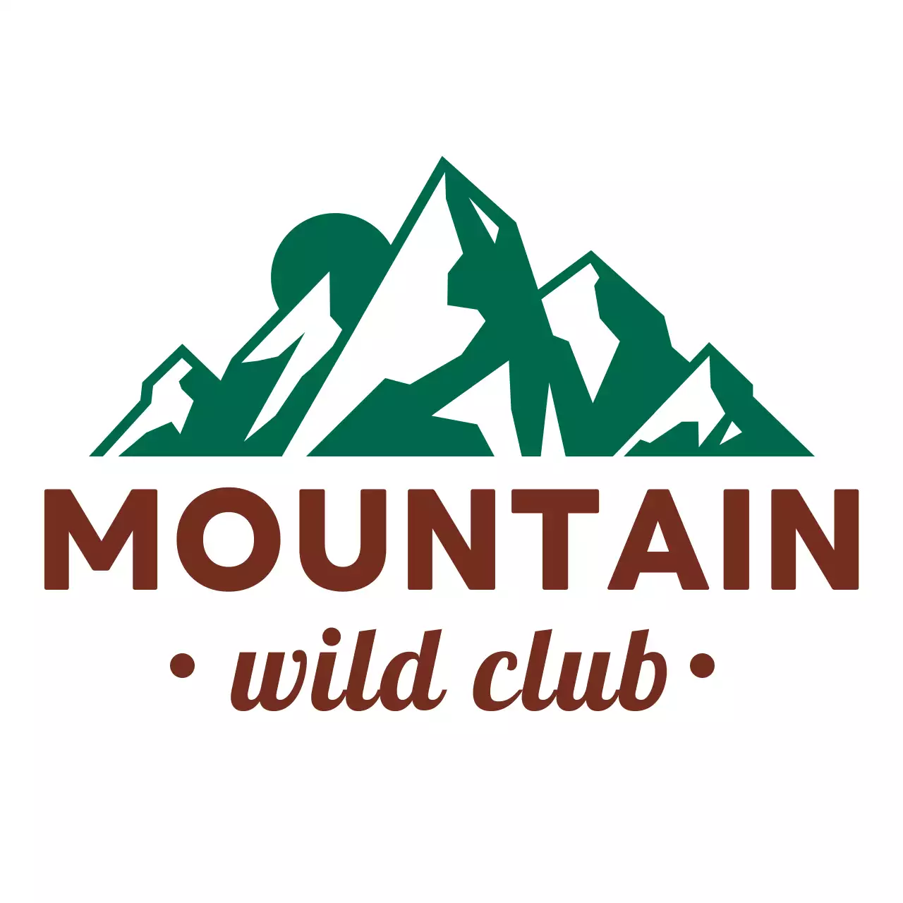 산 일러스트가있는 산악회 동호회 홍보