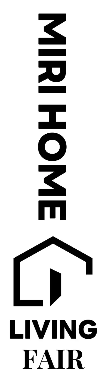 집 형태의 일러스트가 들어간 심플한 인테리어 리빙 박람회