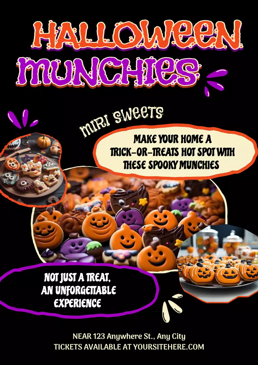 Black Retro Halloween Promotion Poster