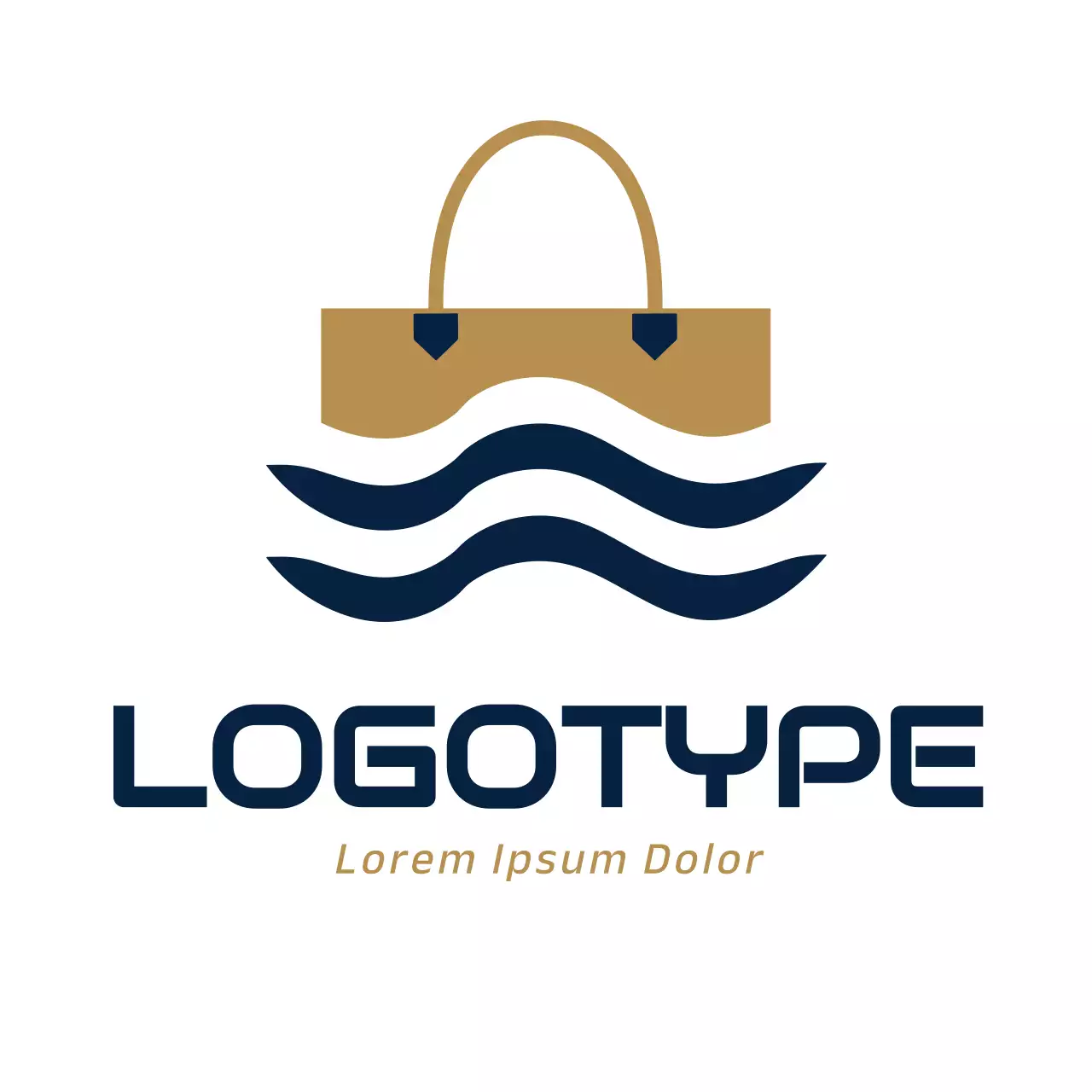 Gold Minimal Business Logo