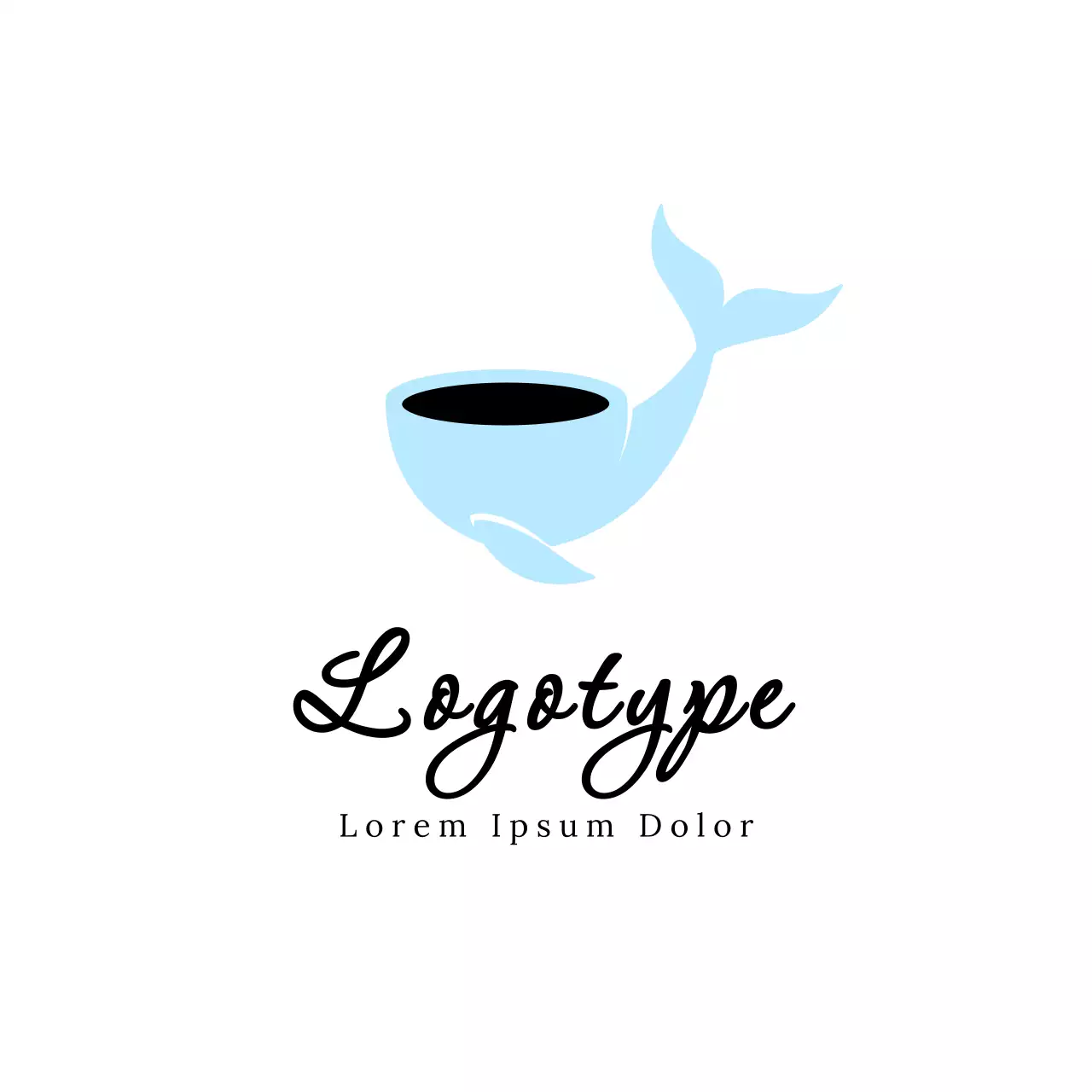 Blue Minimal Design Logo