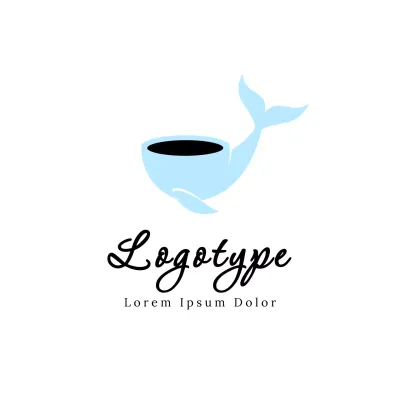 Blue Minimal Design Logo