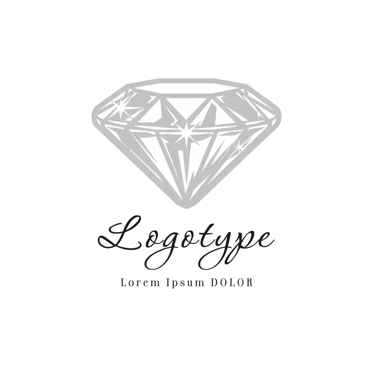 Grey Elegant Design Logo