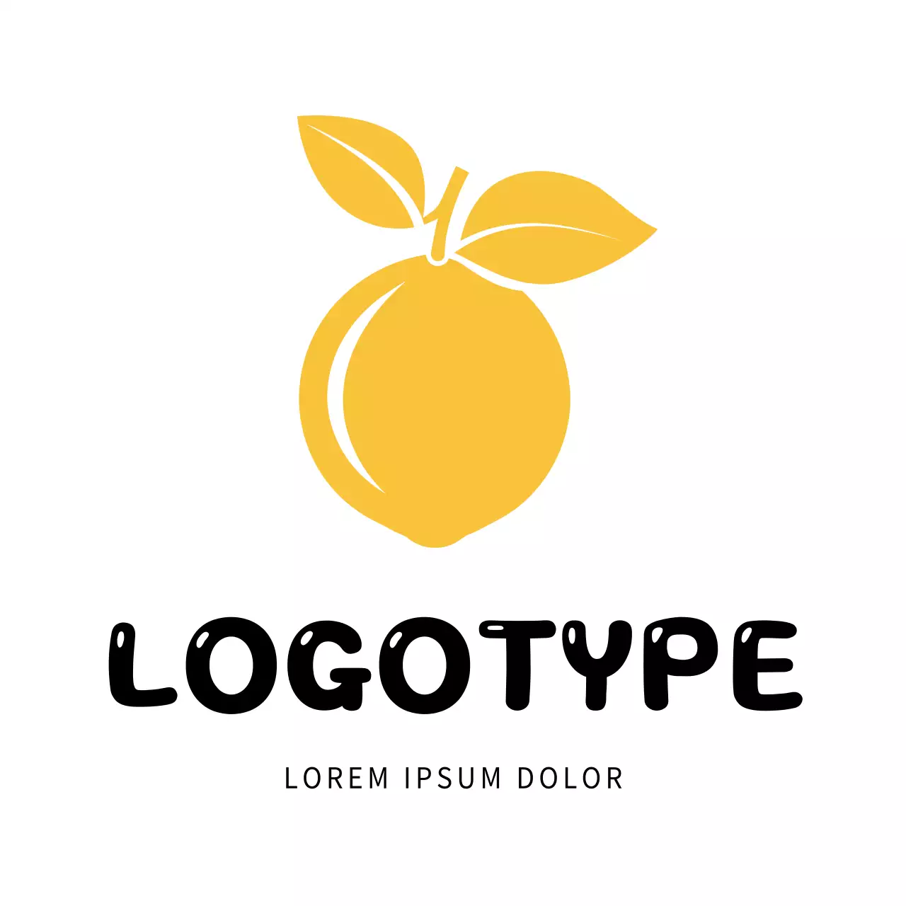 Yellow Simple Design Logo