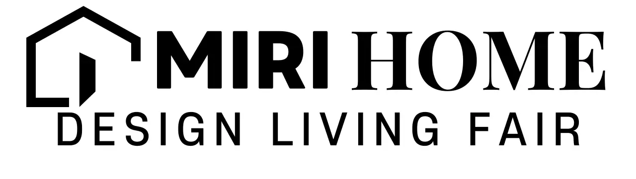 집 형태의 일러스트가 들어간 심플한 인테리어 리빙 박람회