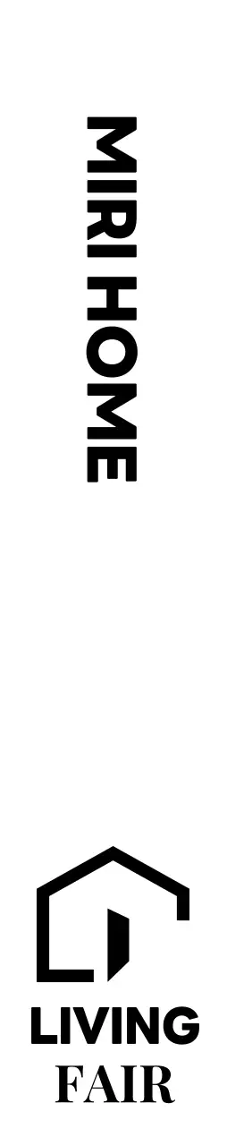 집 형태의 일러스트가 들어간 심플한 인테리어 리빙 박람회