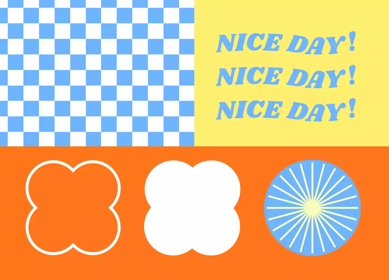 다양한 패턴 배경의 기하학적인 도형이있는 캠페인 홍보용