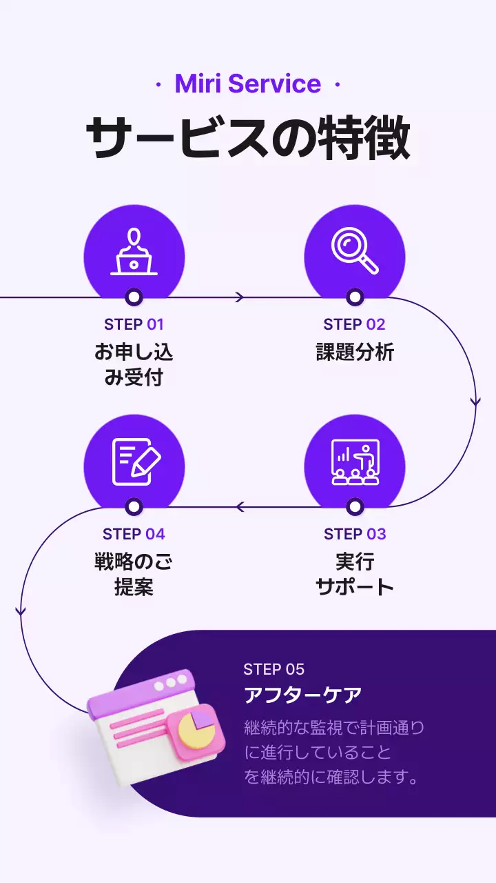 紫 モダン ビジネス ポスター