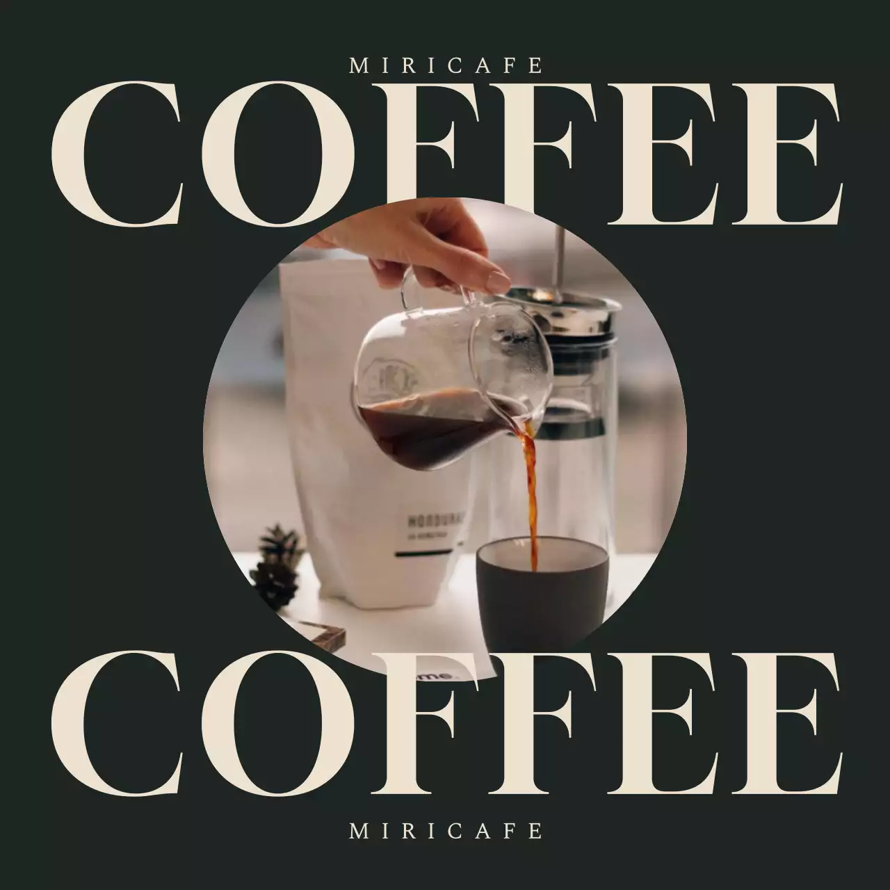 黒 モダン カフェ メニュー