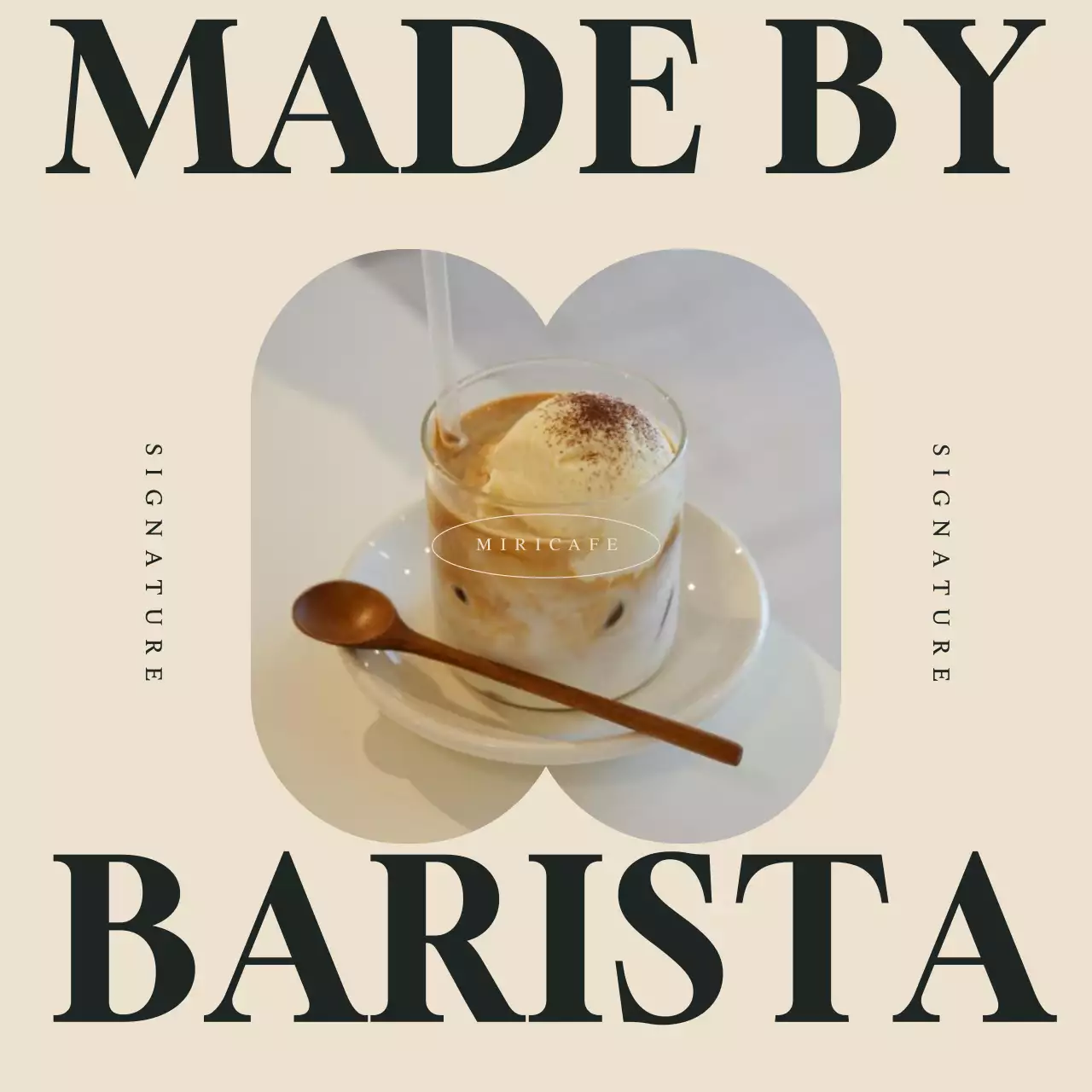 黒 モダン カフェ メニュー