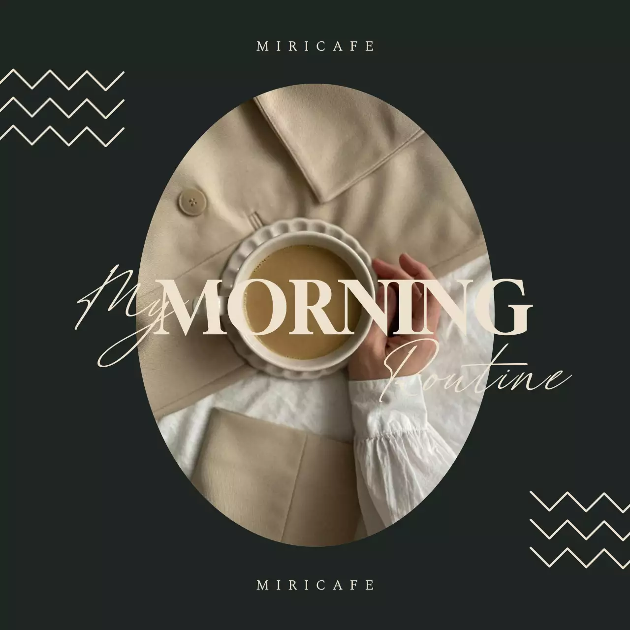 黒 モダン カフェ メニュー