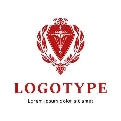 Red Elegant Design Logo