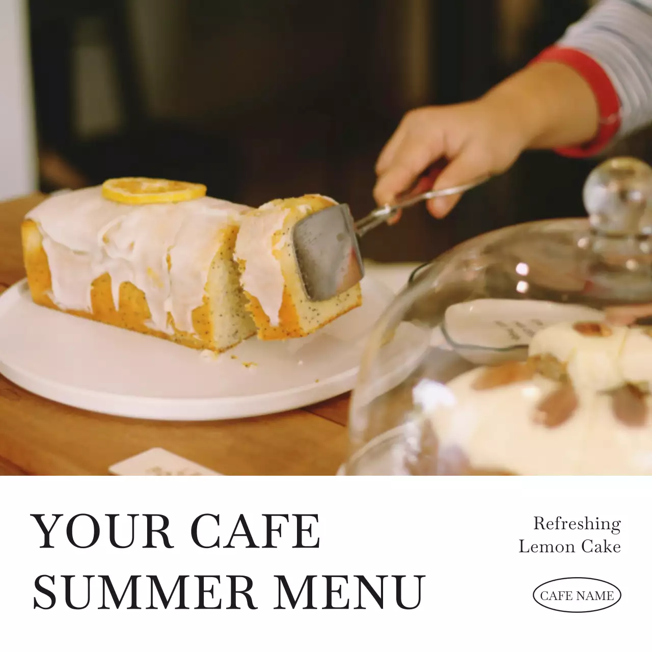 Beige Simple Summer Menu Advertisement Social Media Post