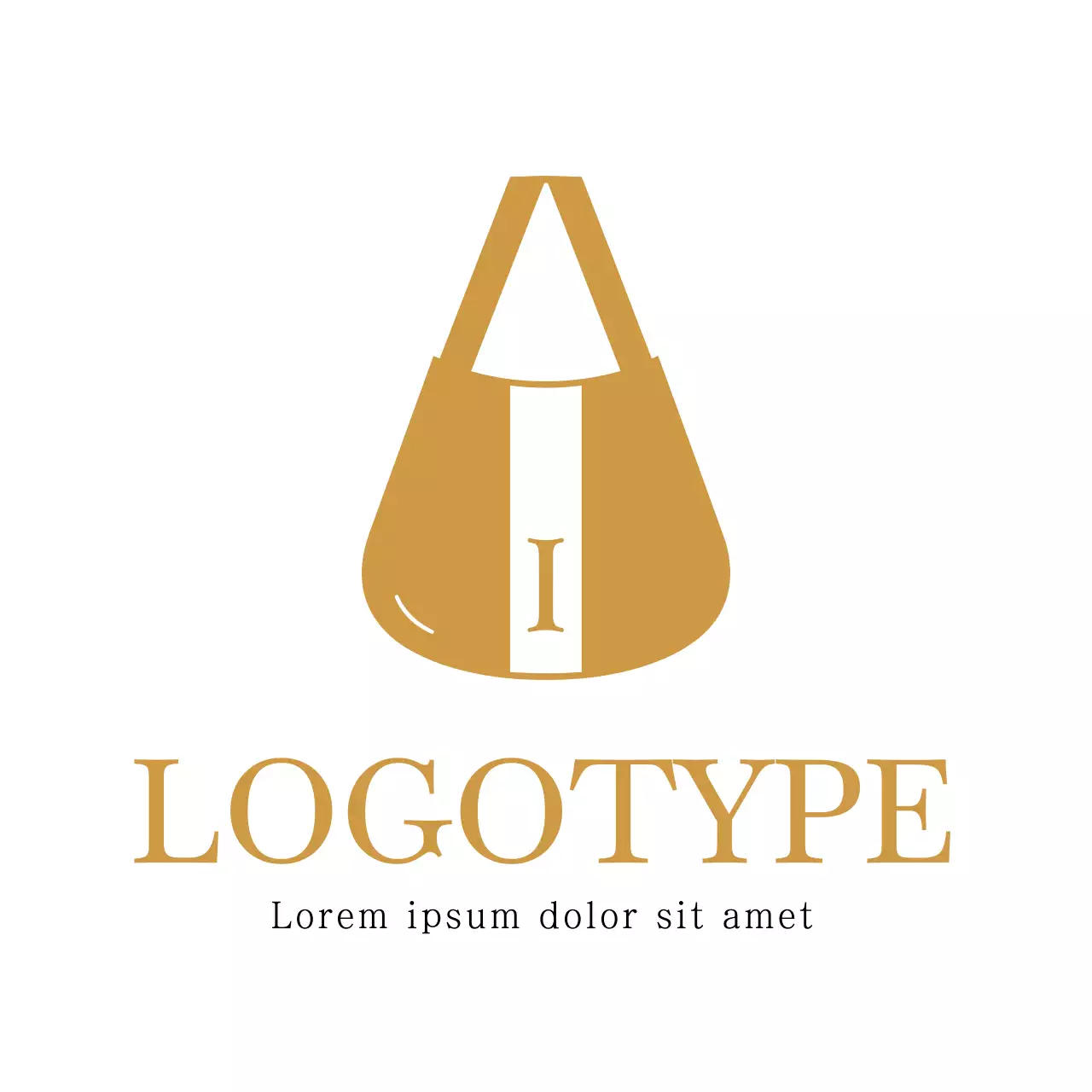 Gold Minimalist Design Logo