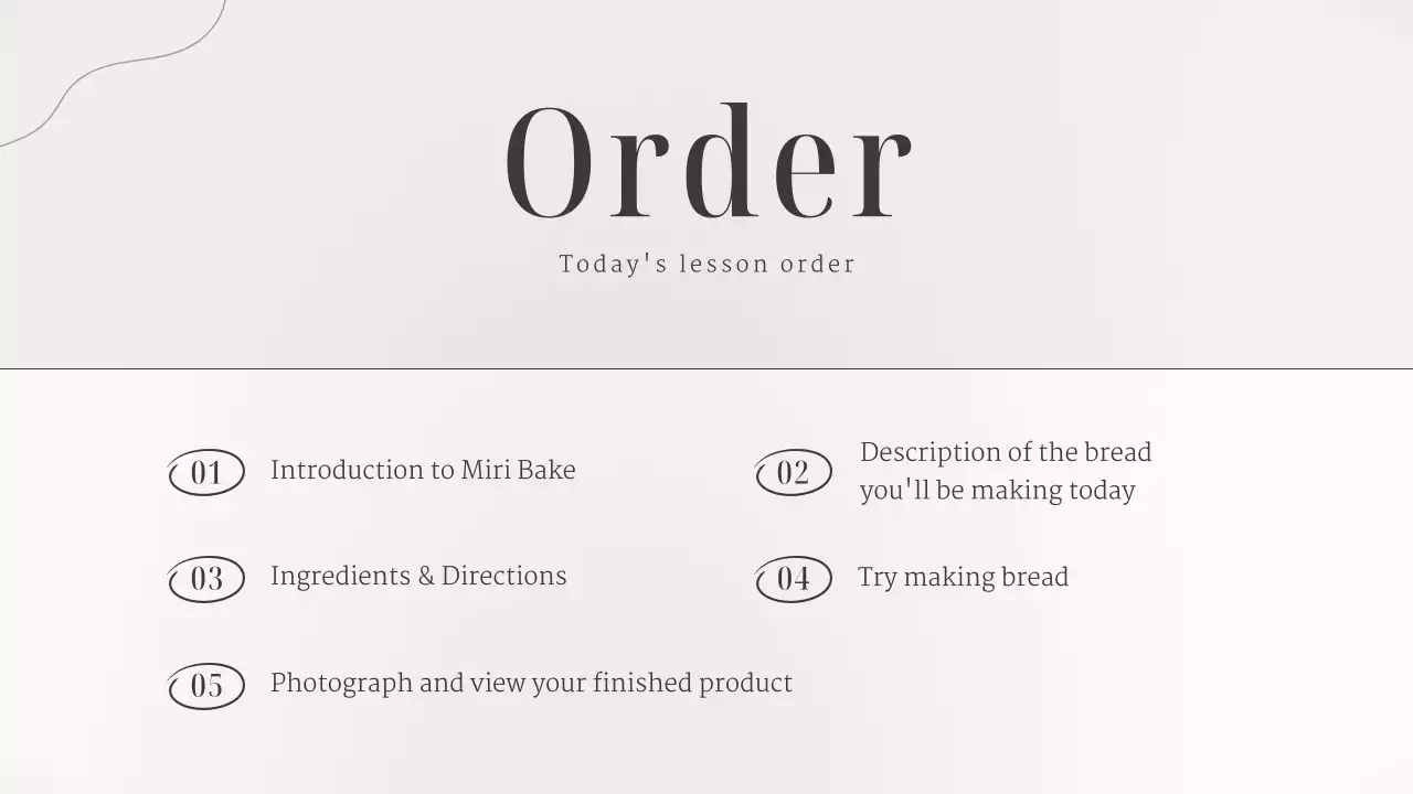 Beige Modern Baking Class Presentation