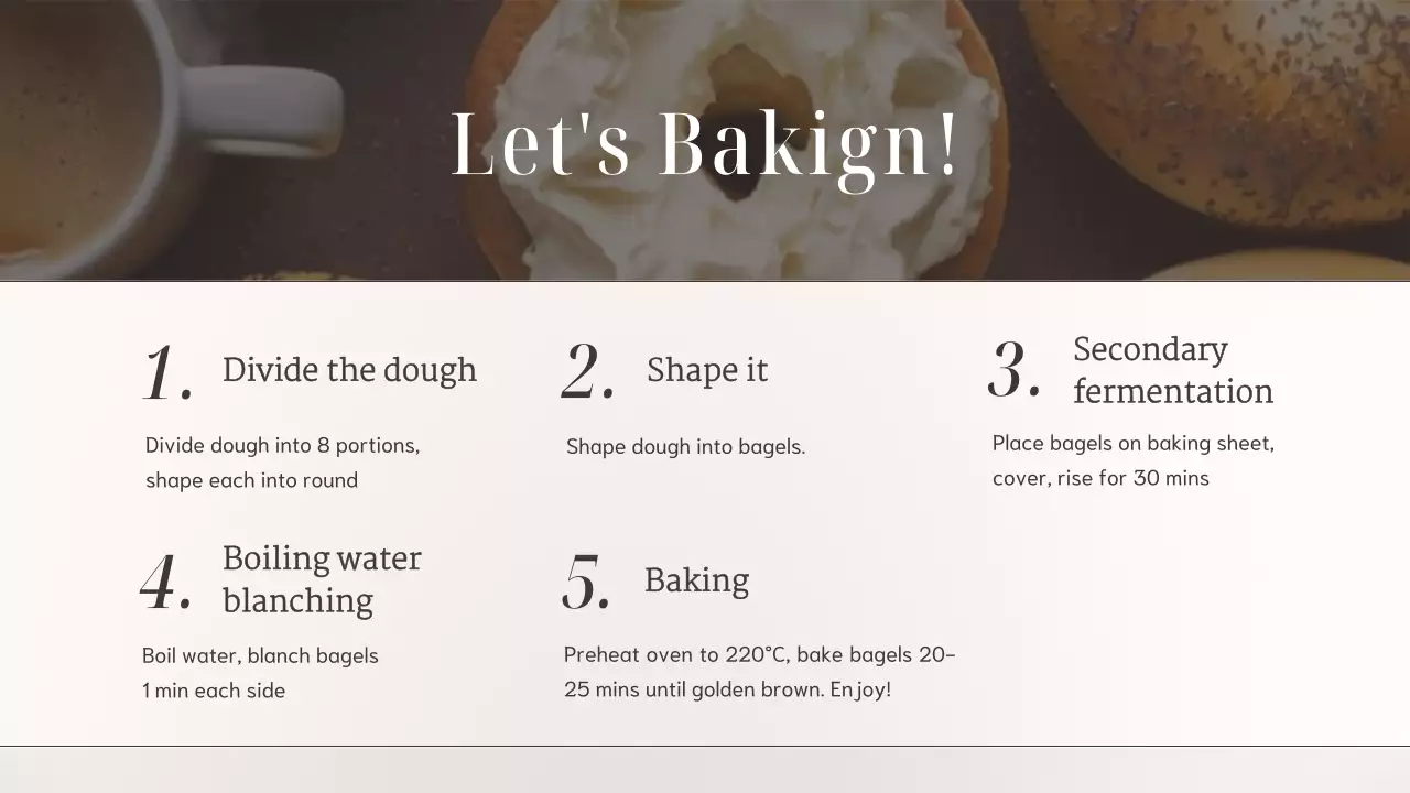 Beige Modern Baking Class Presentation