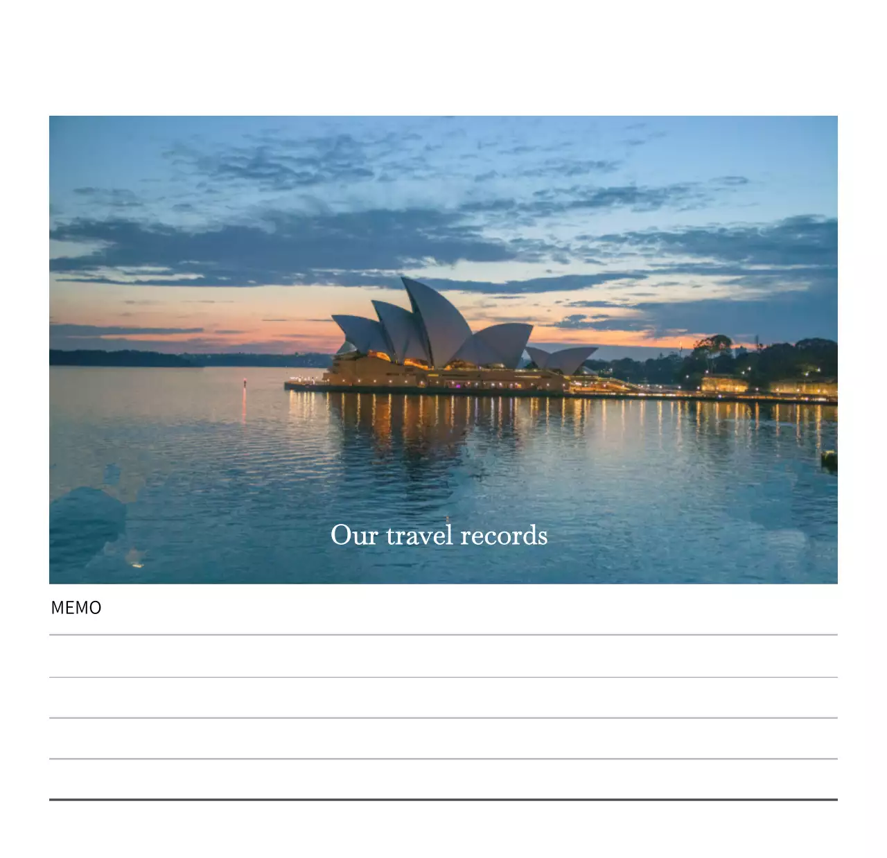 다양한 국가의 여행 프레임 사진 컨셉