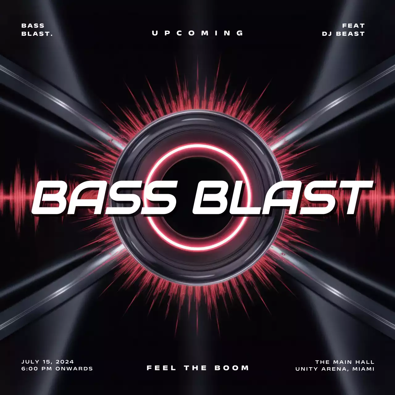 Black Modern Music Event Social Media Post