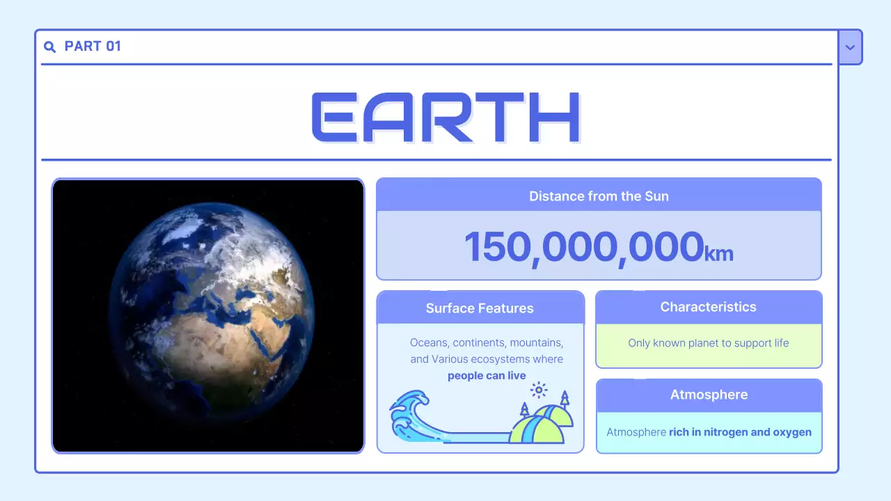 Blue Modern Space Guide Presentation
