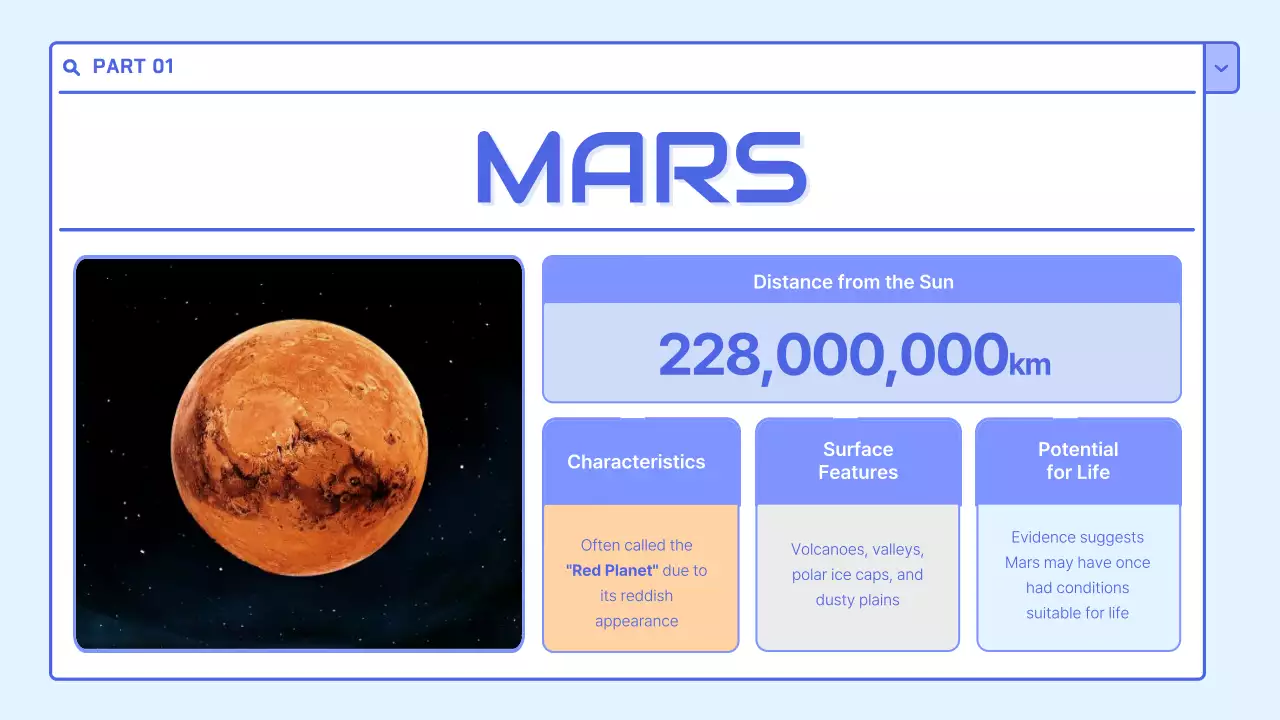 Blue Modern Space Guide Presentation