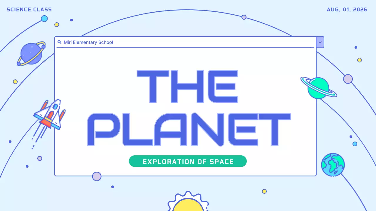 Blue Modern Space Guide Presentation