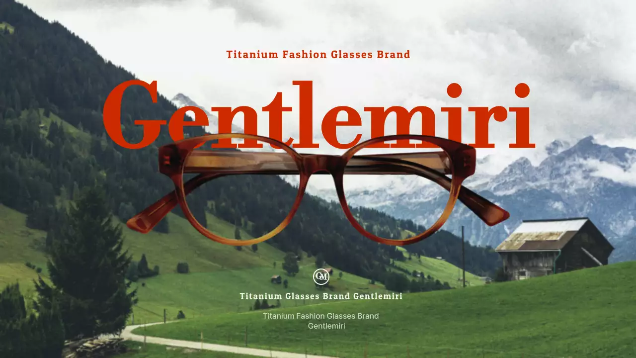 레드 모던 안경 프로모션 프리젠테이션