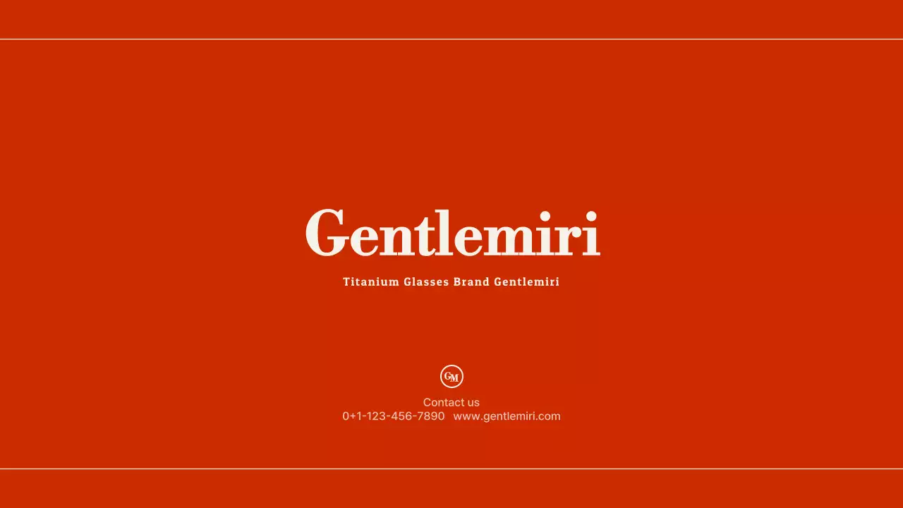 레드 모던 안경 프로모션 프리젠테이션