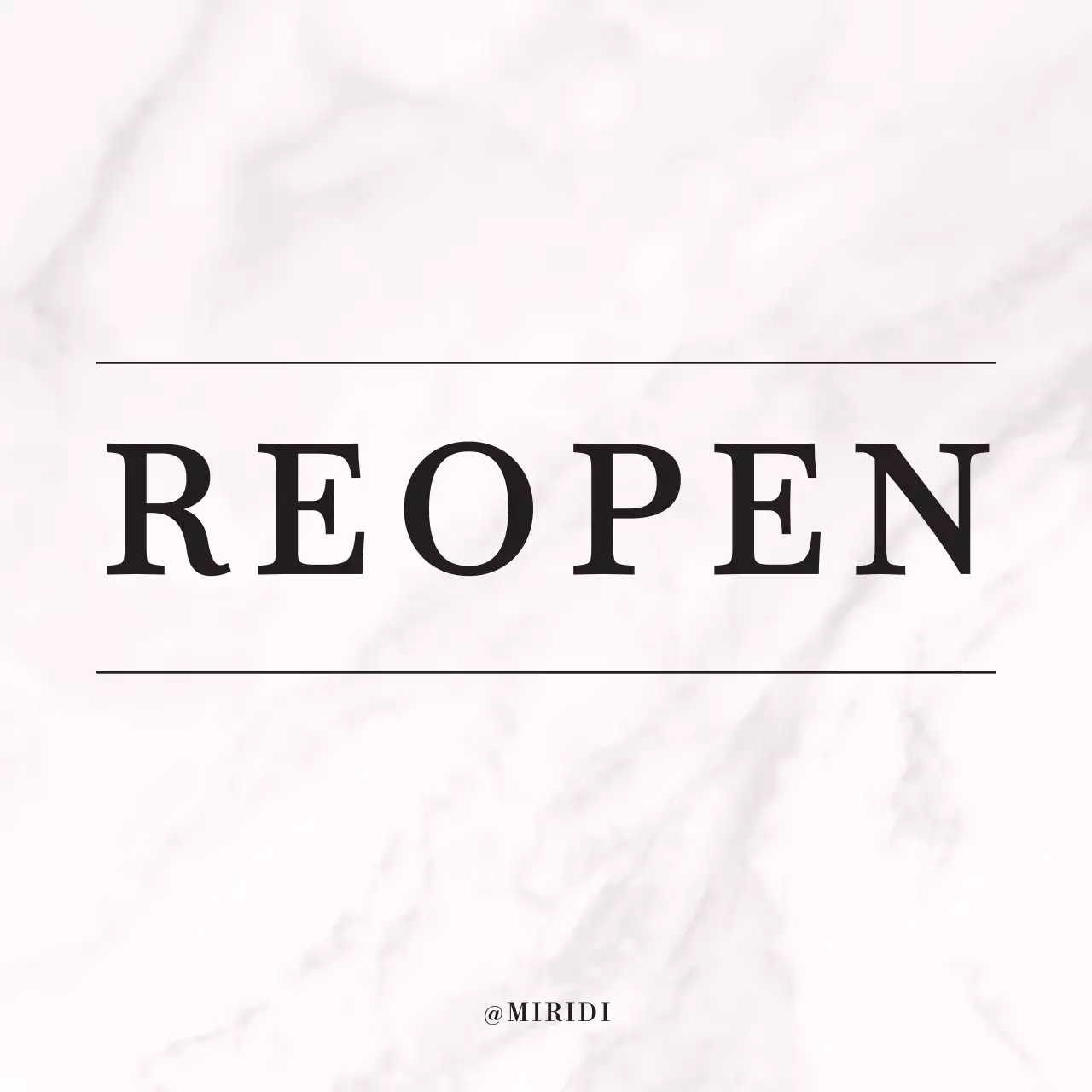 흰색과 검정의 단순한 가게 오픈 리뉴얼 게시글