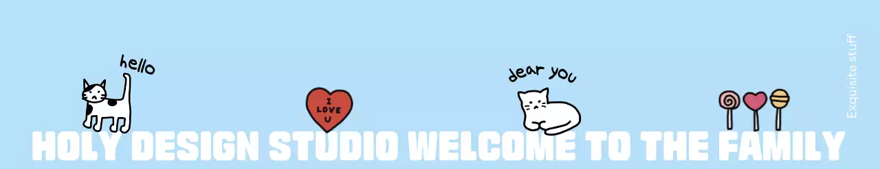 손그림 고양이와 귀여운 컨셉의 디자인 스튜디오 웰컴키트