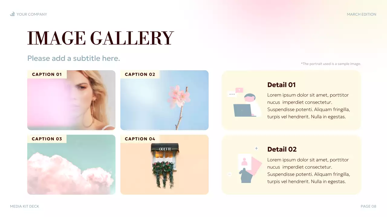 pastel elegant media presentation