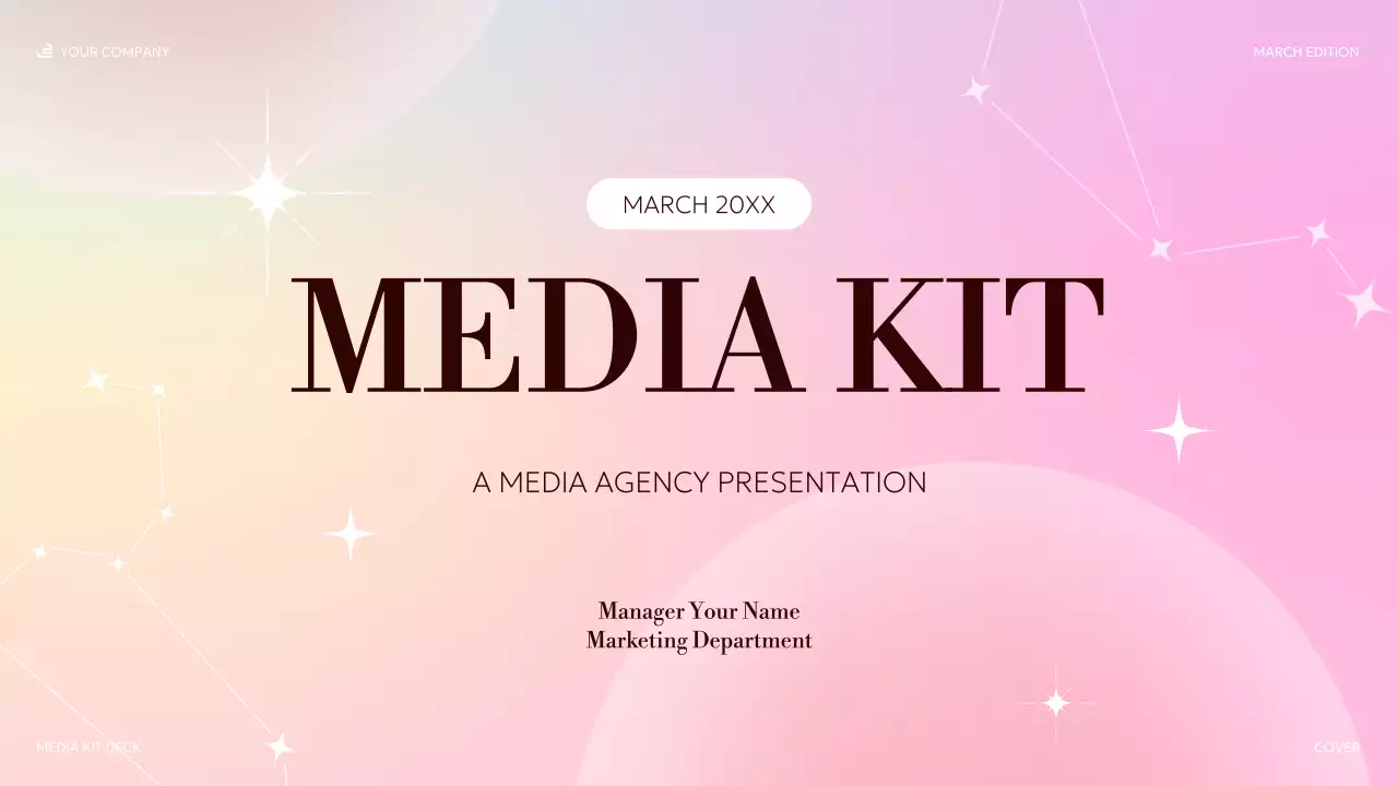 pastel elegant media presentation