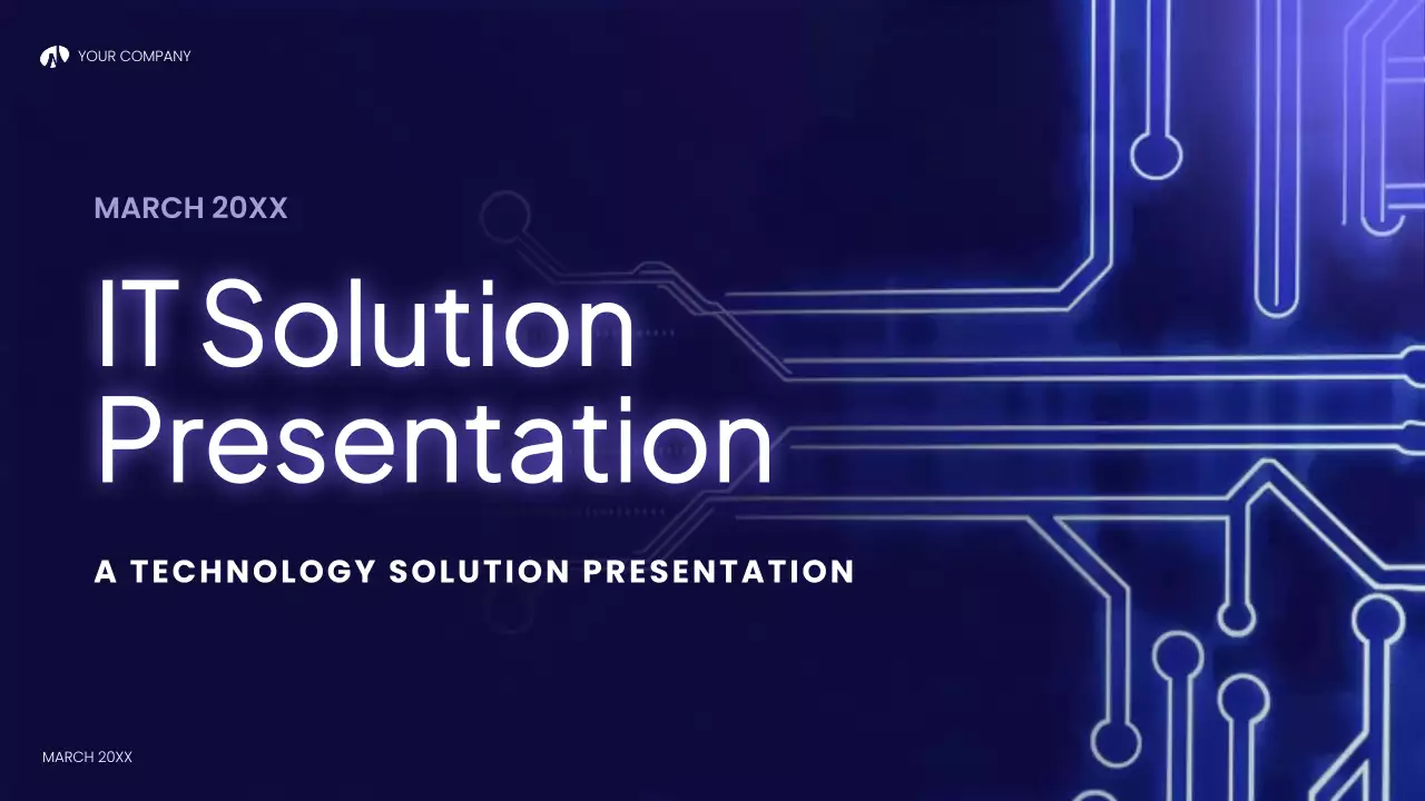 blue modern technology presentation