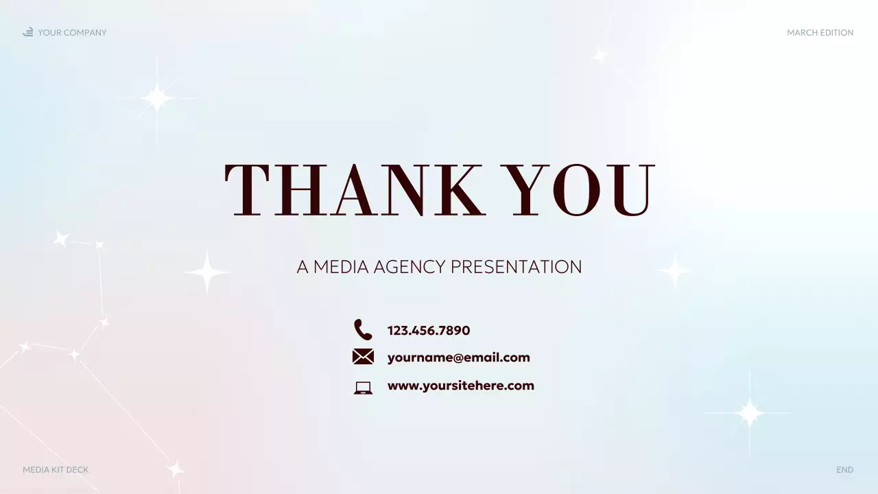 pastel elegant media presentation