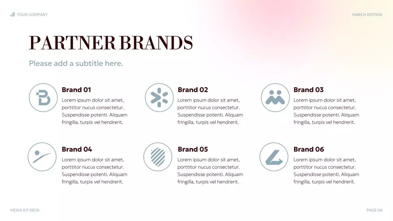 pastel elegant media presentation