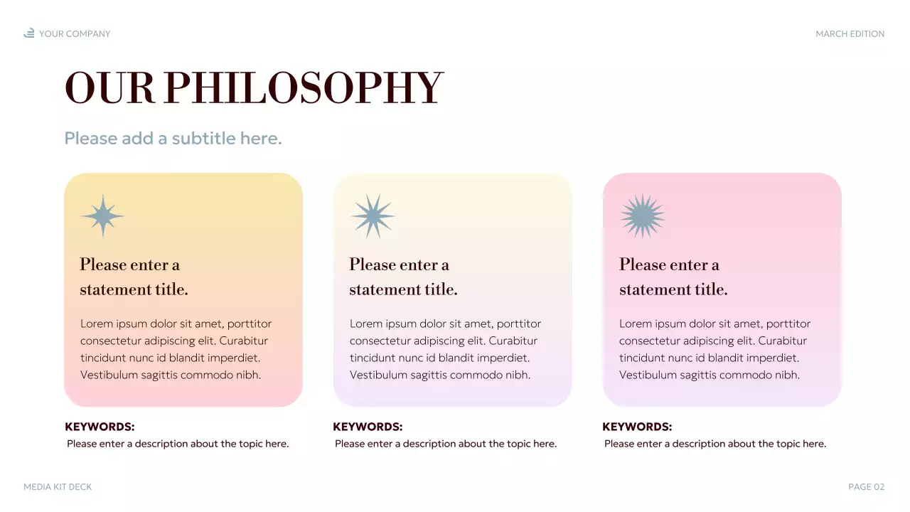 pastel elegant media presentation