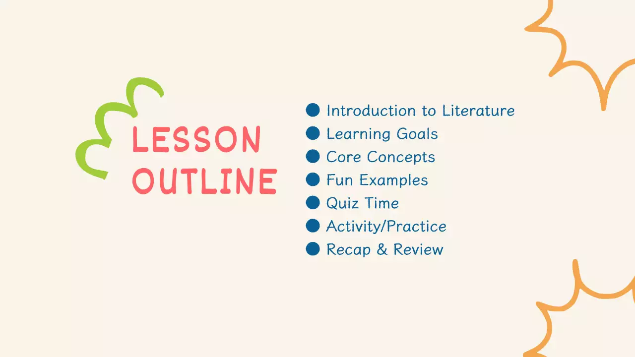 Beige Simple Literature Class Presentation