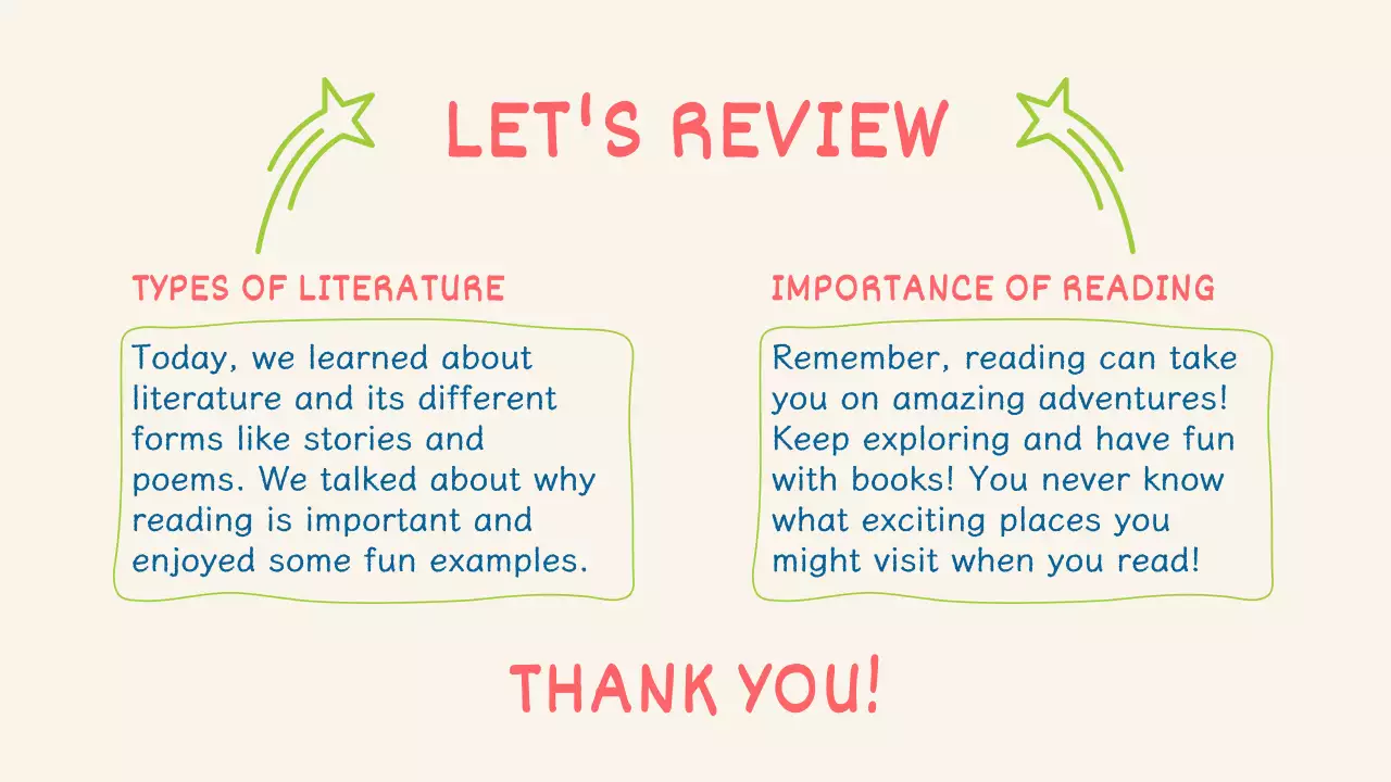 Beige Simple Literature Class Presentation