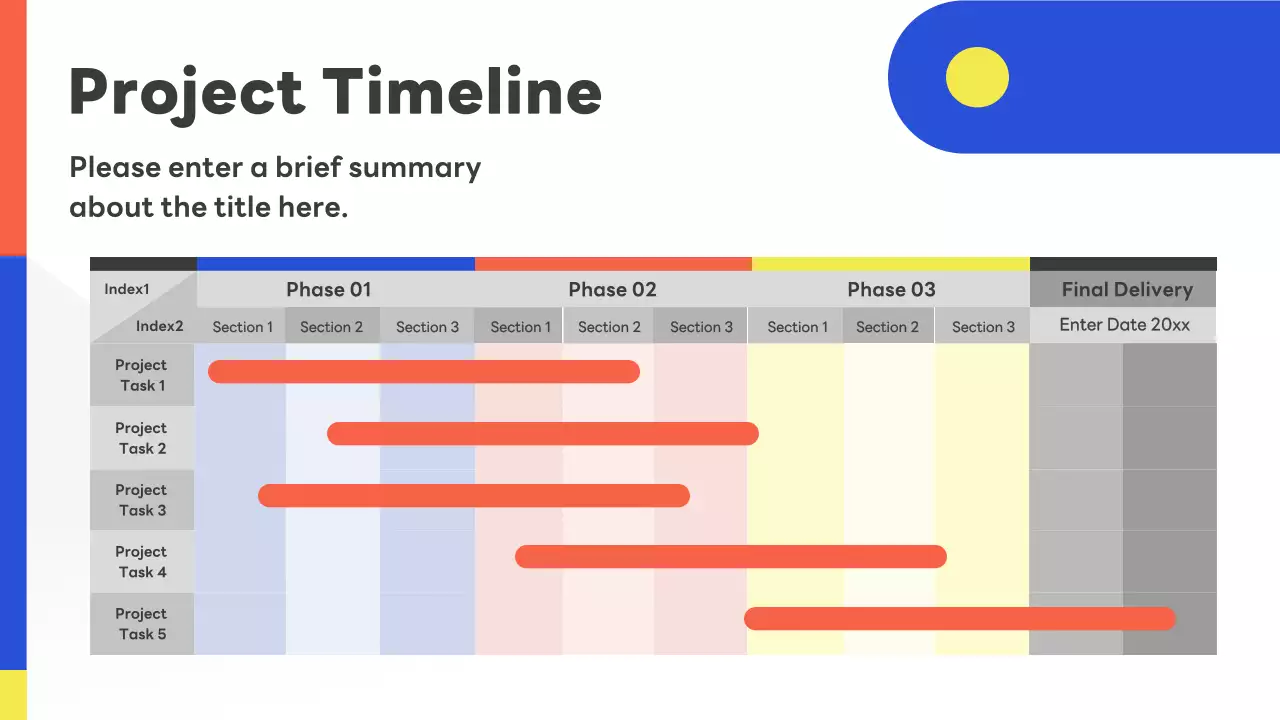 Colorful Geometric Business Kick Off Meeting Pitch Presentation