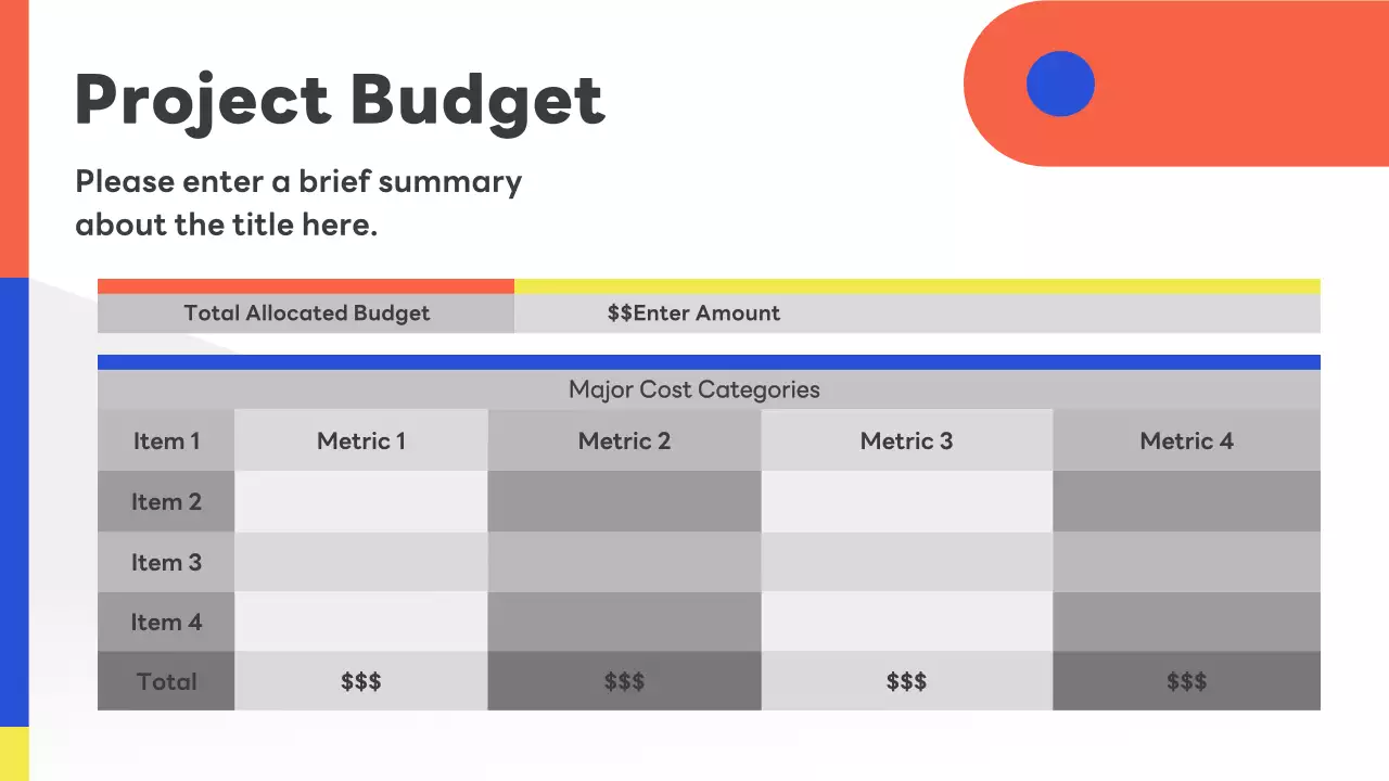Colorful Geometric Business Kick Off Meeting Pitch Presentation