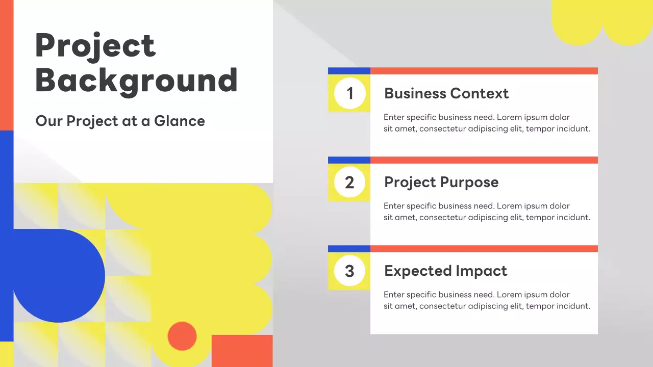 Colorful Geometric Business Kick Off Meeting Pitch Presentation