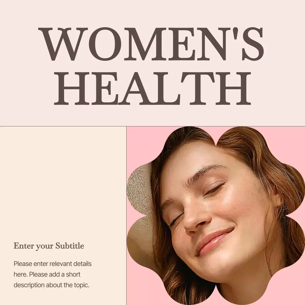 Pink Elegant Health Newsletter Carousel