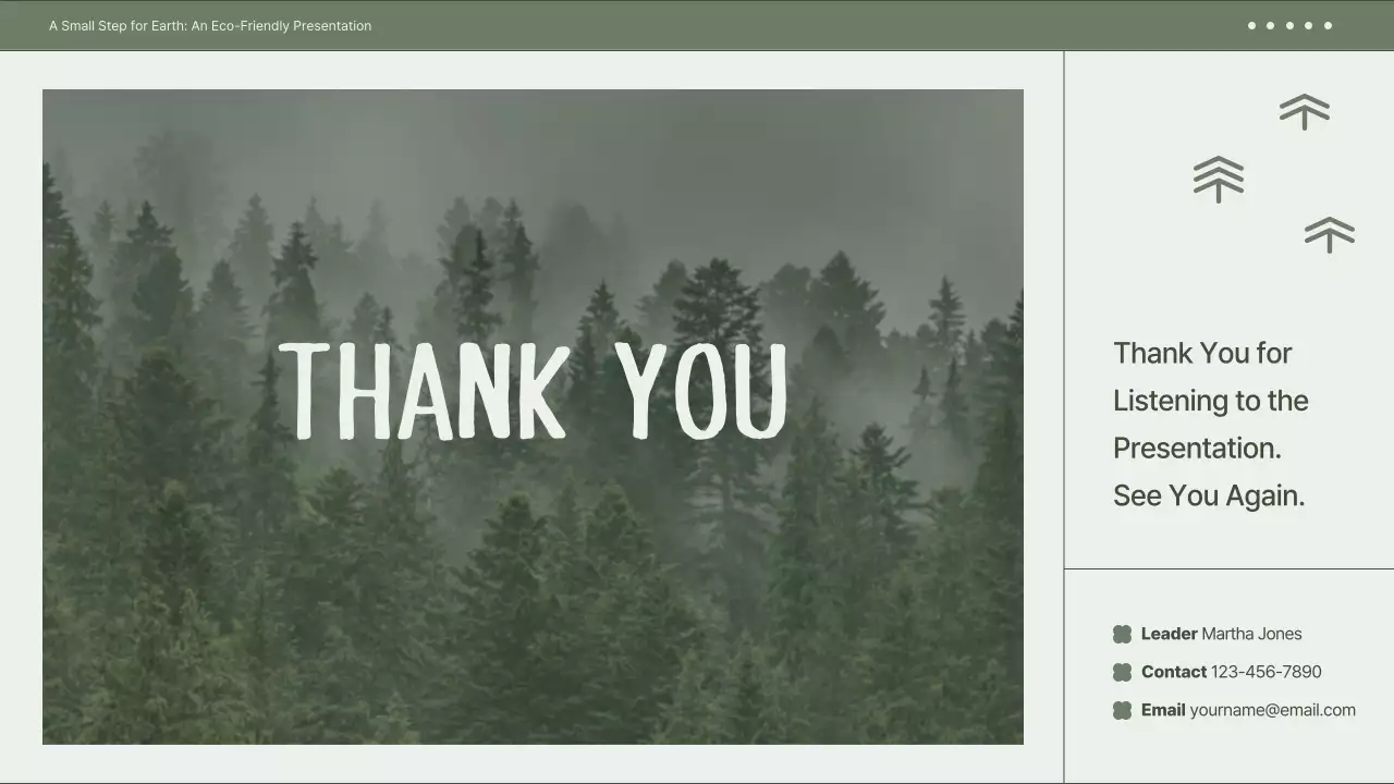 그린 미니멀 에코 프레젠테이션