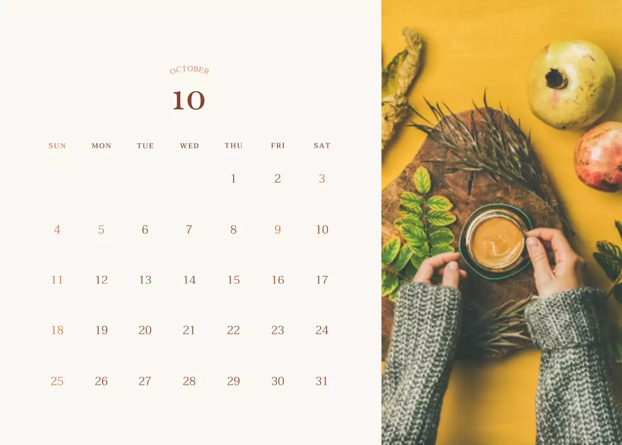 베이지 브라운의 감성적인 카페 사진 레이아웃