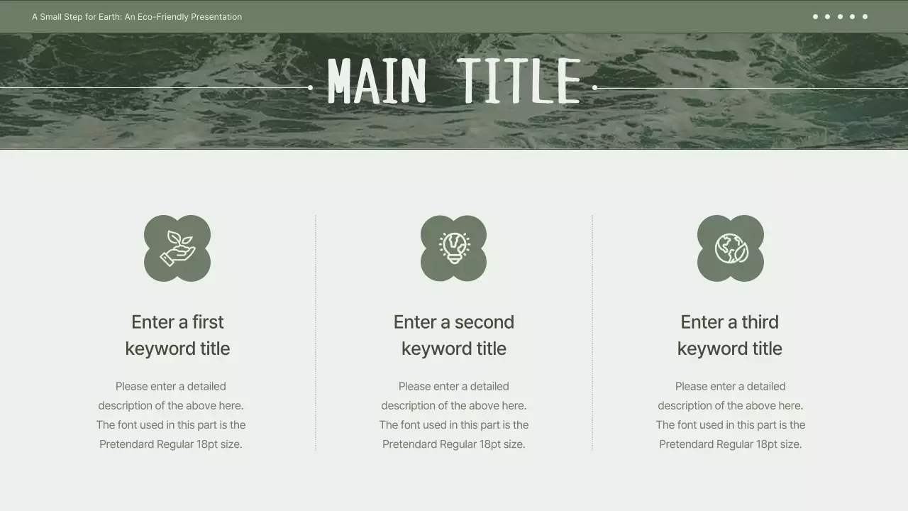 그린 미니멀 에코 프레젠테이션