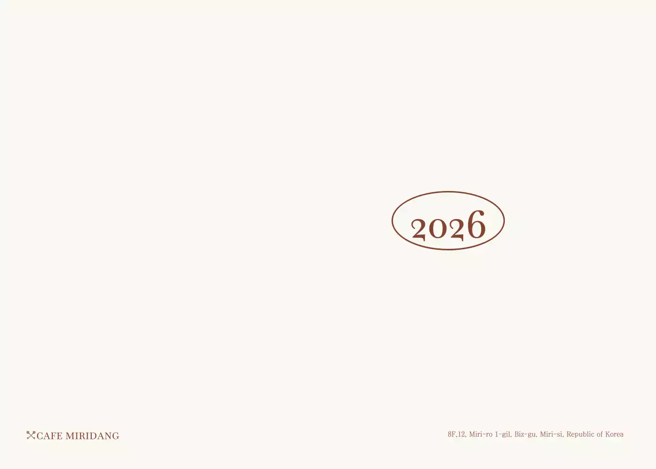 베이지 브라운의 감성적인 카페 사진 레이아웃