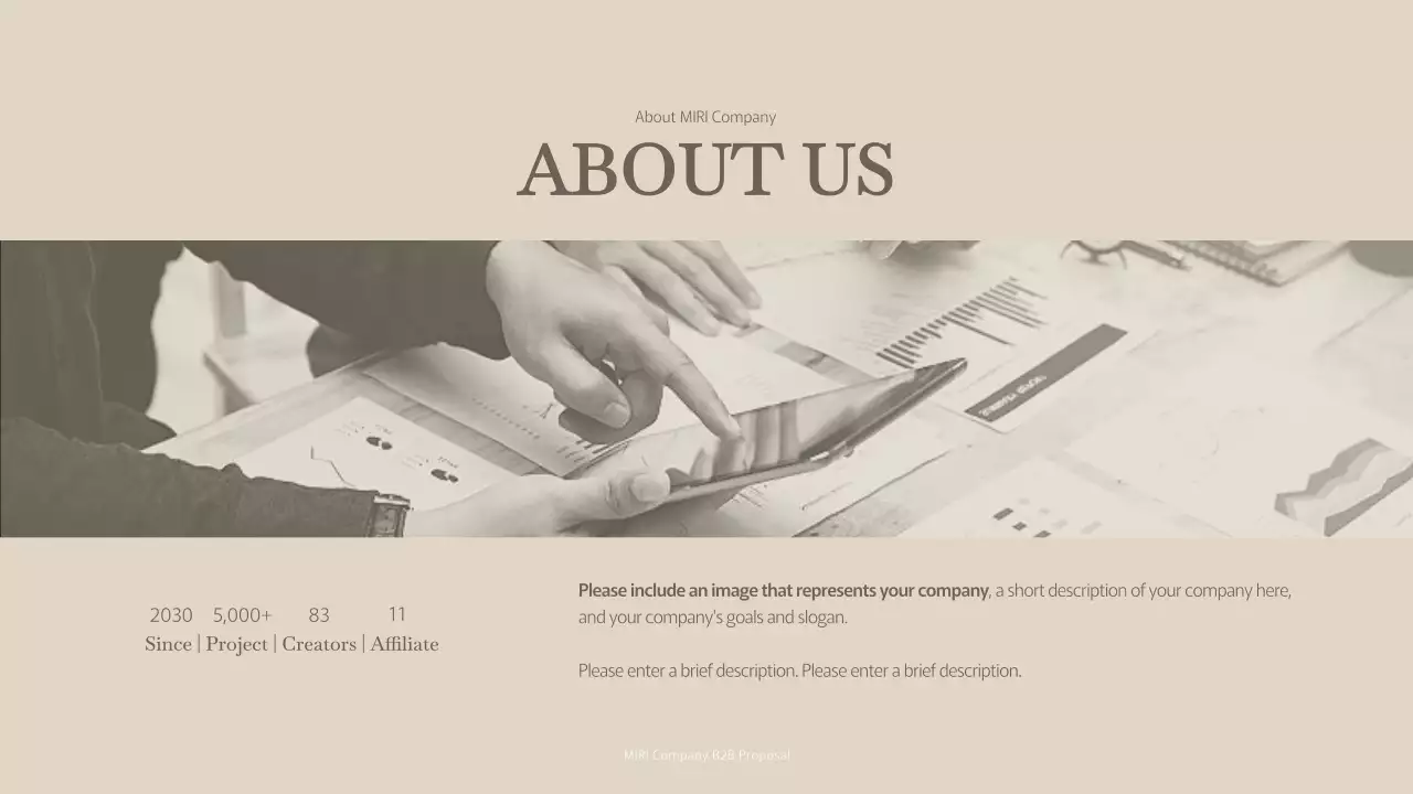 Beige Classic Business Plan Document Presentation