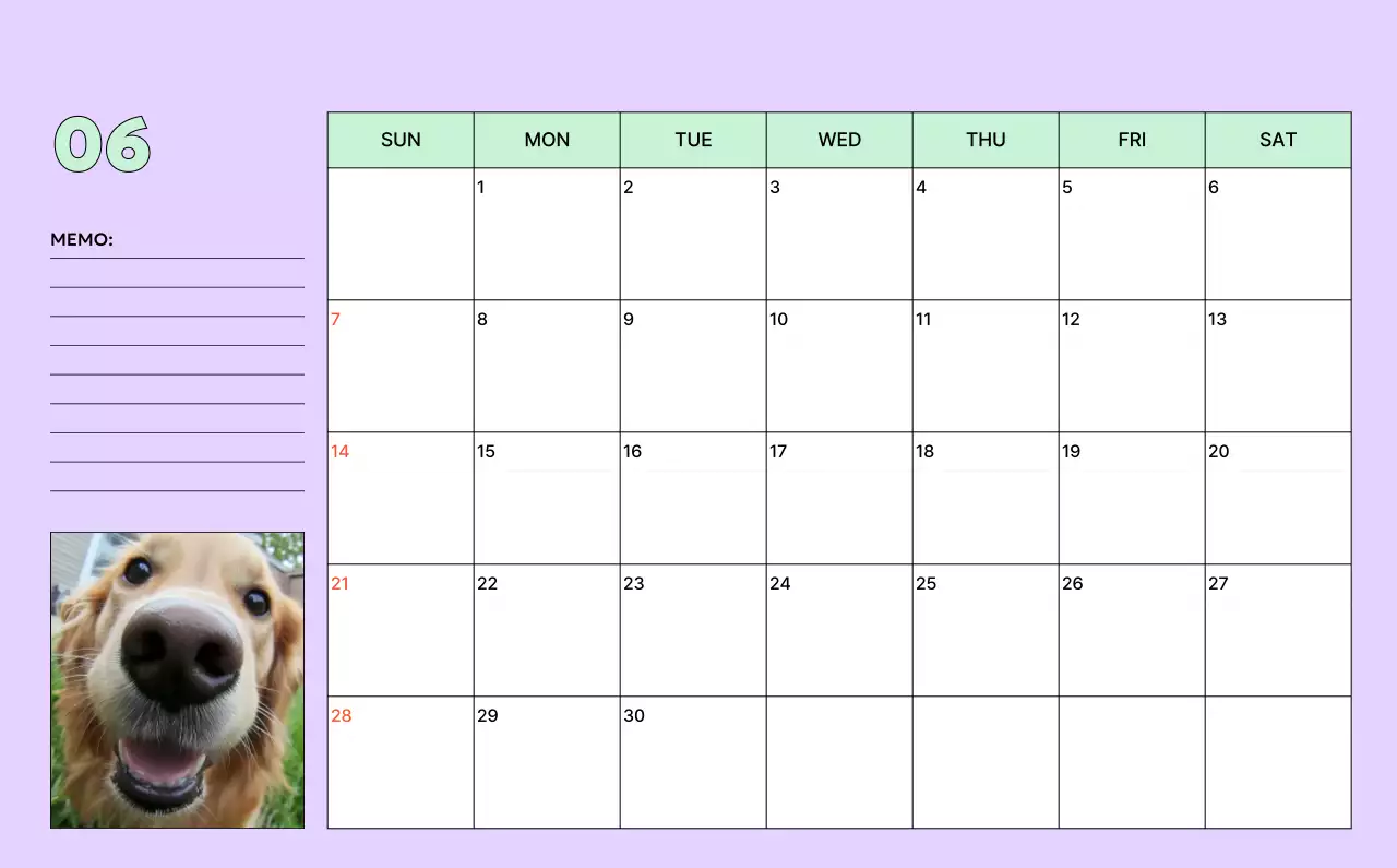 黄色 かわいい ペット カレンダー