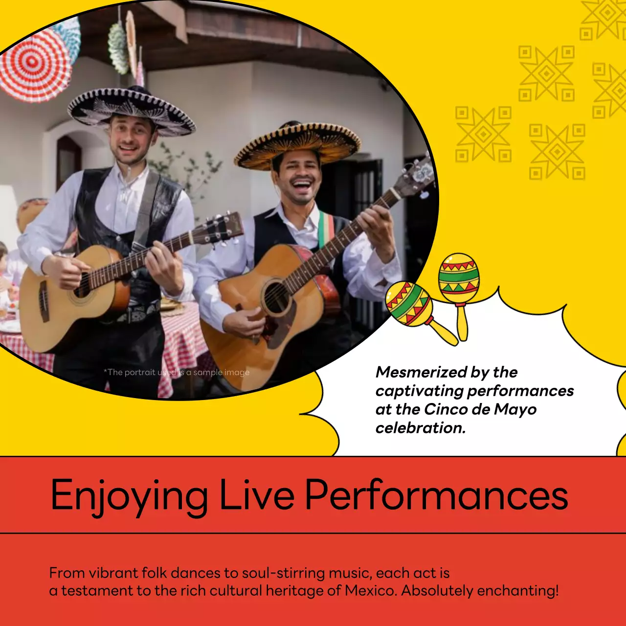 Red Cultural Festival Announcement Social Media Post