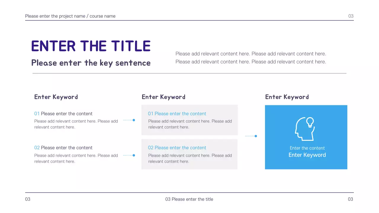Purple Minimal Template Presentation