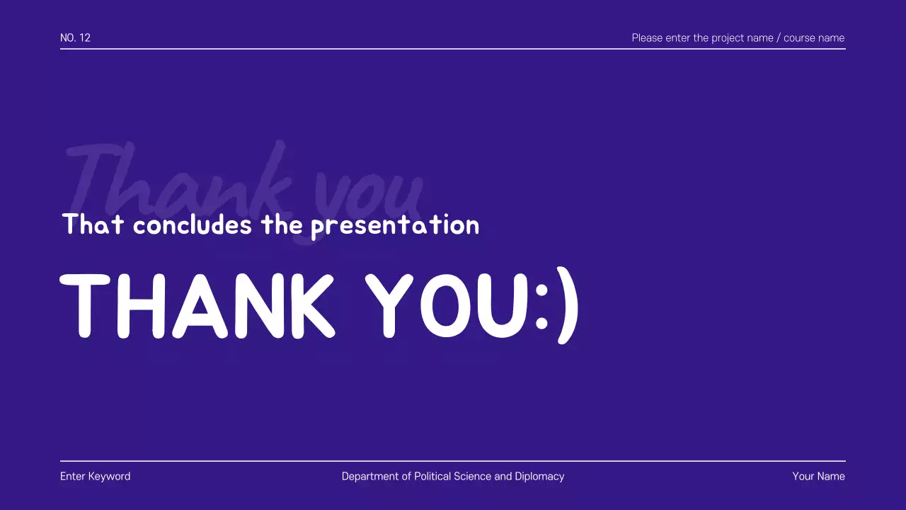 Purple Minimal Template Presentation